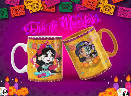 vectores plantilas DISNEY,DÍA DE MUERTOS,
